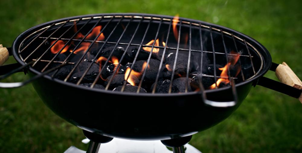 A charcoal grill.