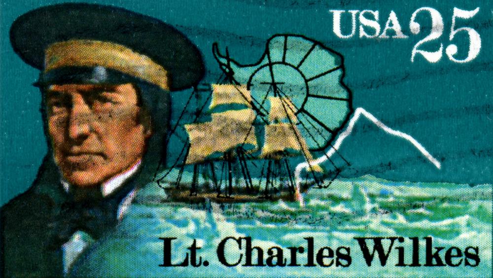 Commemorative stamps may include people of national historical significance, such as Lt. Charles Wilkes, the discoverer of Antarctica.