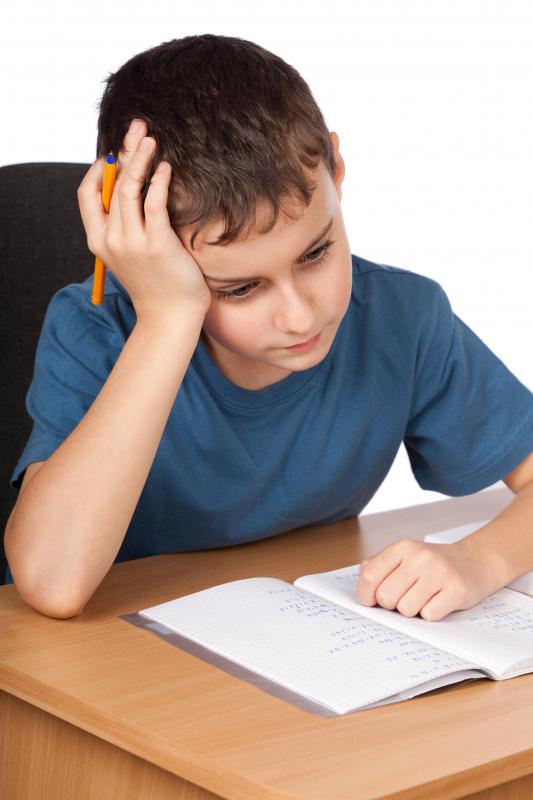 Children with dyspraxia often have trouble learning to write.