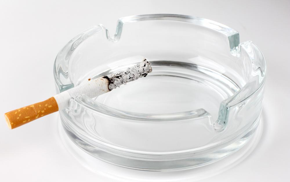 Smoking can damage the cilia in a nose and trachea, leading to a smoker's cough.