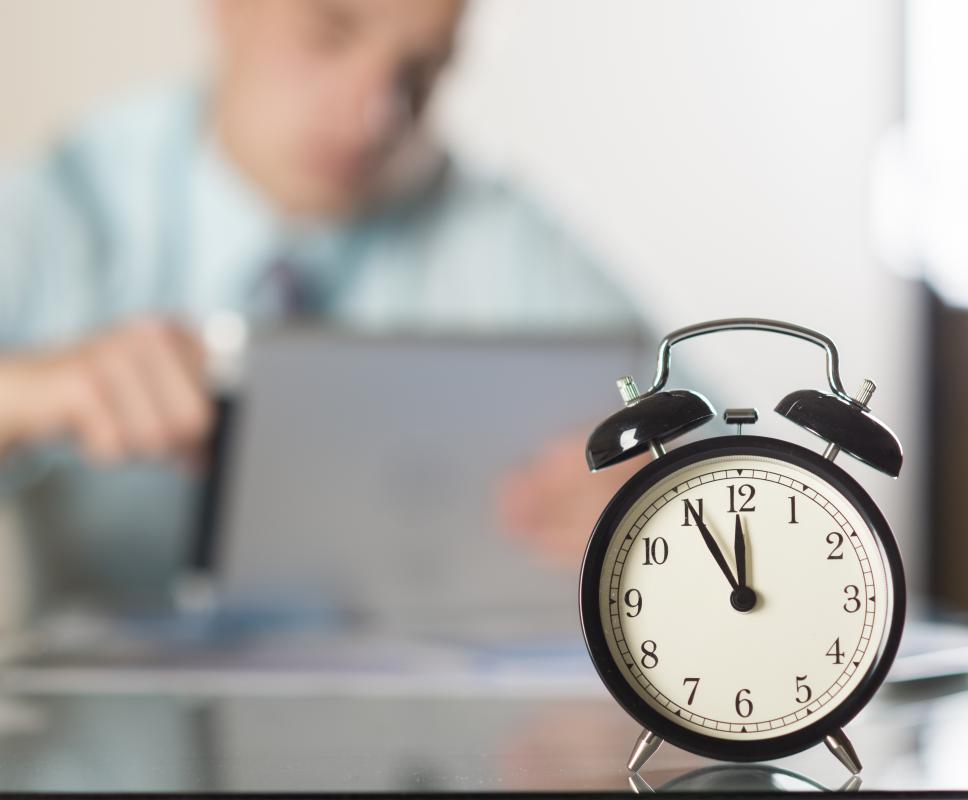 People who travel frequently for business may need an alarm clock.