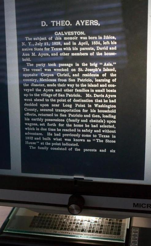 A microfiche of a memoir, a type of narrative nonfiction.