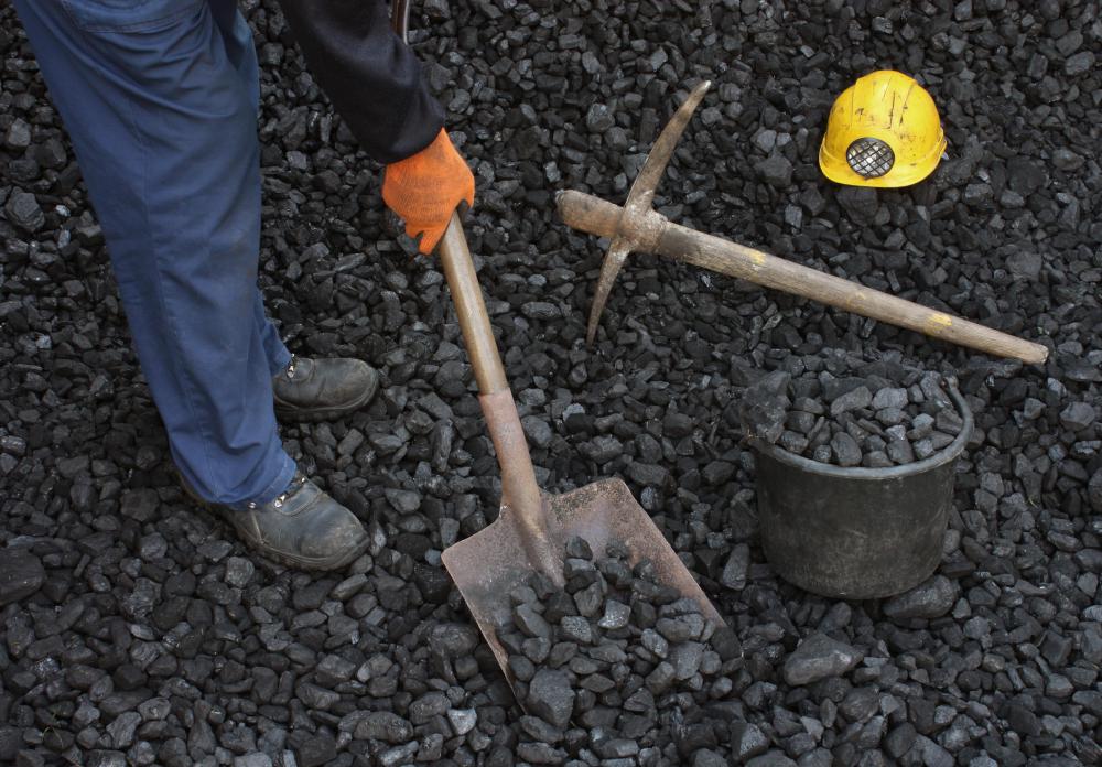 Coal shovels are square-shaped.