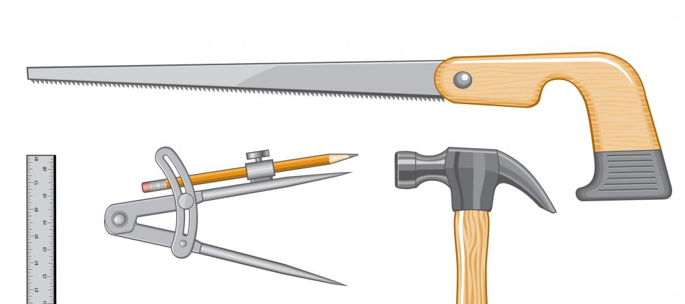 A compass saw may be used in confined spaces where larger saws are impractical.