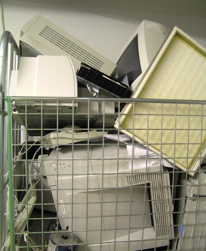Computers are an example of an item that should be recycled, as they will not be biodegradable at a waste site.