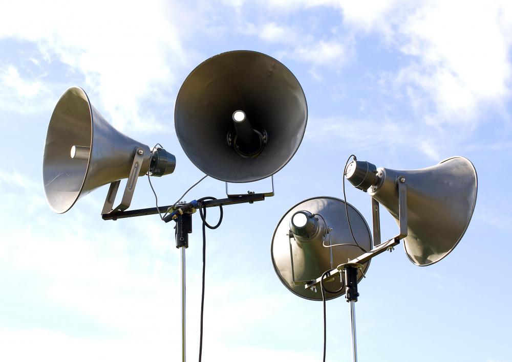 Playing a brown note over a speaker system would supposedly vibrate listeners' intestinal tract, causing them to defecate.