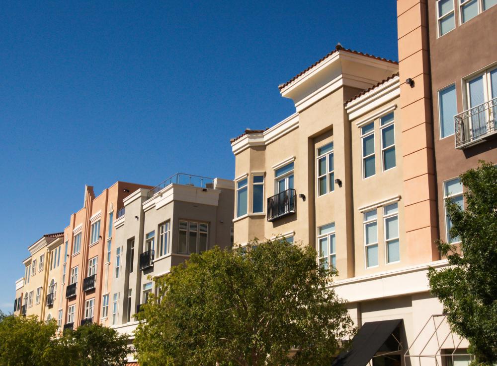 In some locations, office condos share a building with a restaurant or commercial retailer.