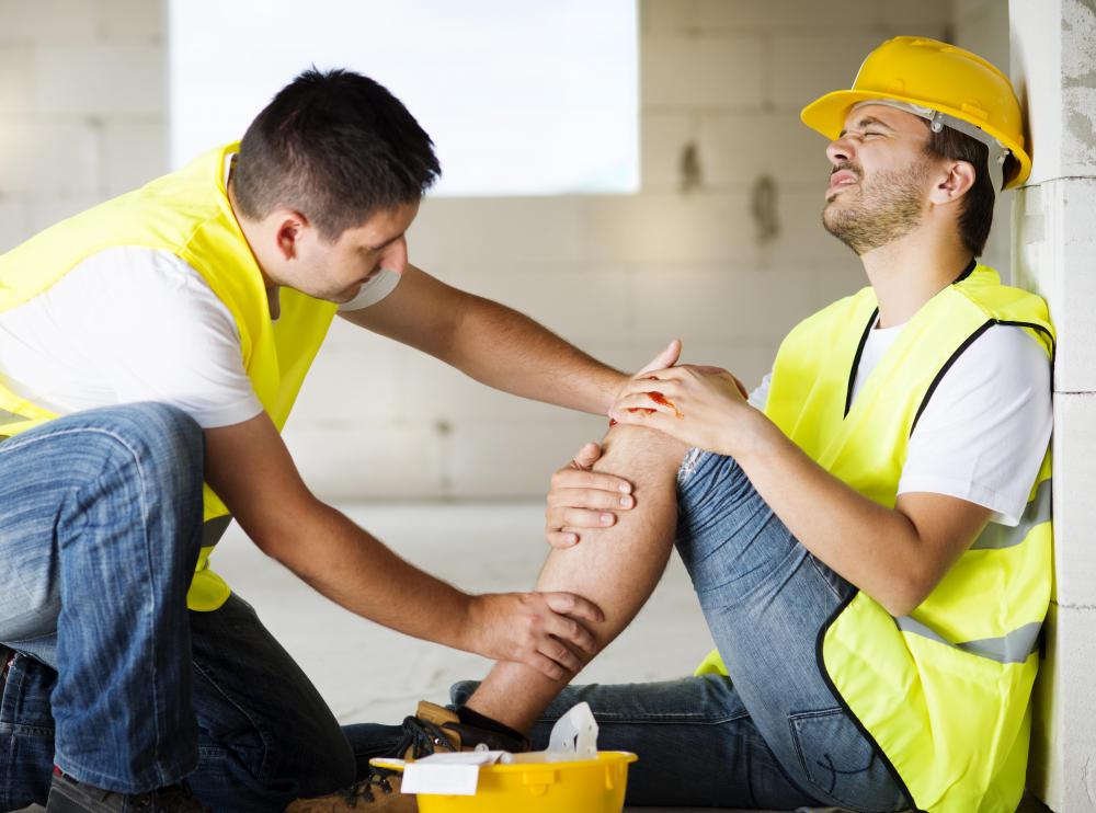 Injury can cause stiff legs.