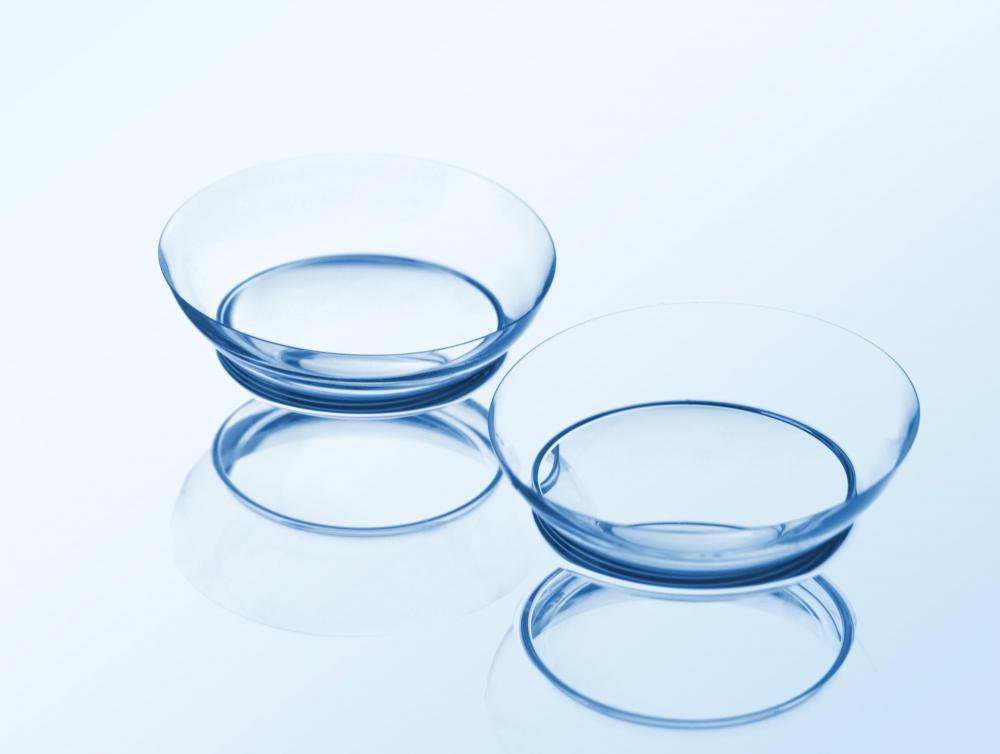 Contact lenses offer a wider visual range than glasses.