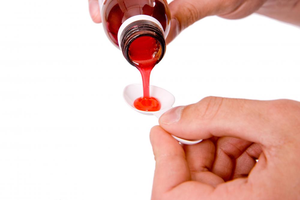 Cough syrup may be used to help treat bronchitis.