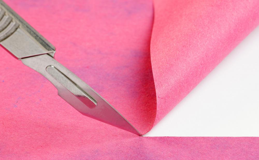 A cutting mat is often necessary to protect the table or counter when a sharp blade is being used for crafts.