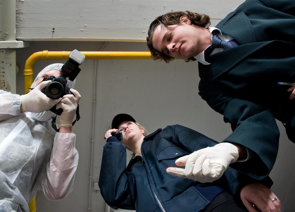 A crime scene is protected by allowing only authorized investigators on the scene.