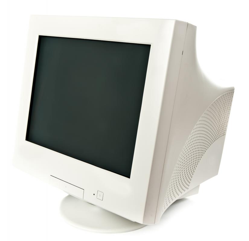 An analog monitor.
