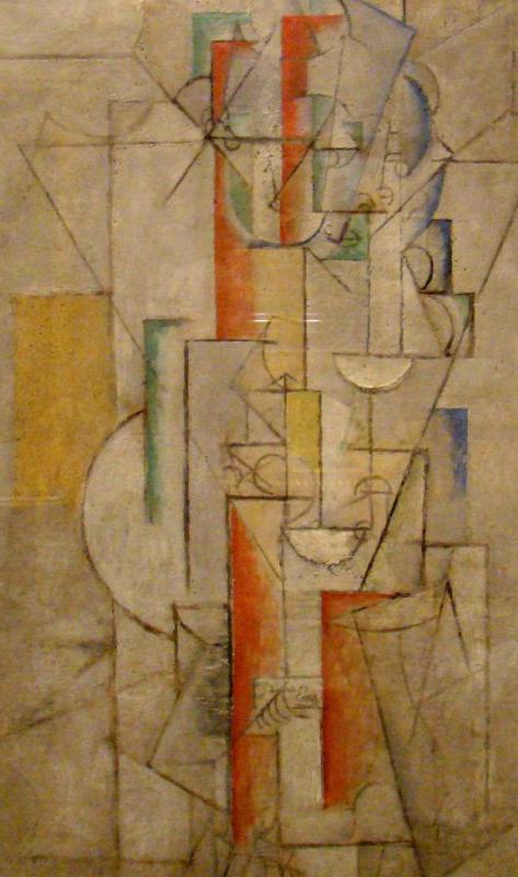 Cubism involved deconstructing a subject or scene into geographic shapes.
