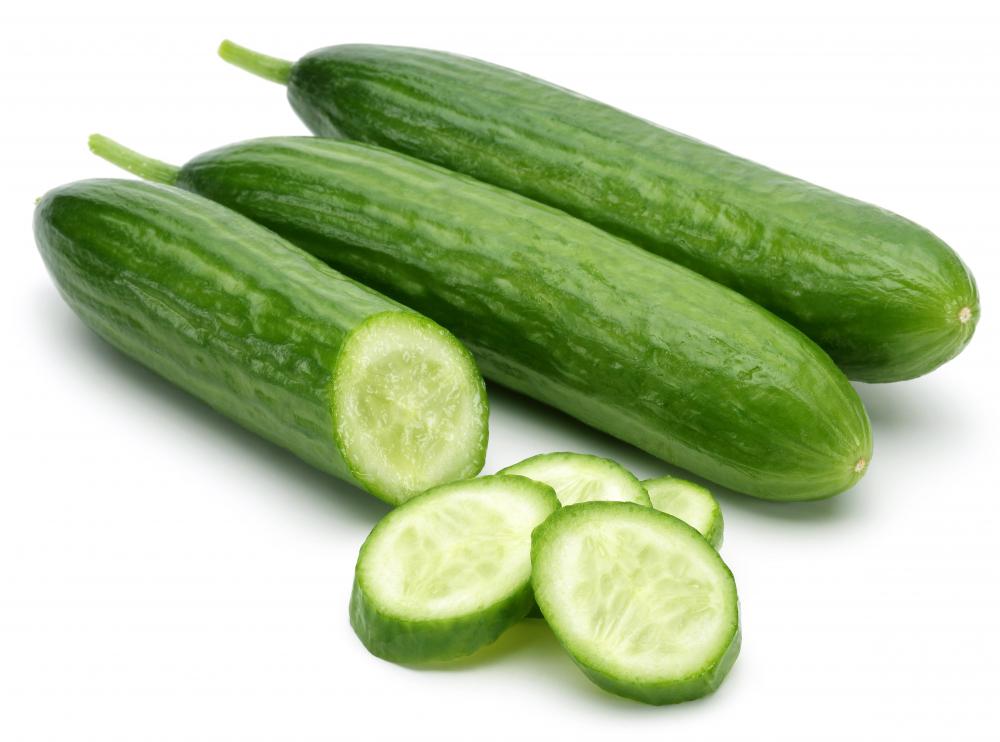 Cucumbers contain vitamins K, C and A, calcium and folic acid.