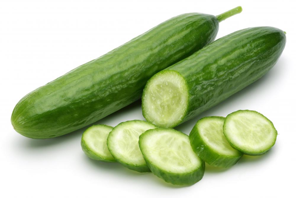 "As cool as a cucumber" is a simile that references the vegetables cold, refreshing nature.