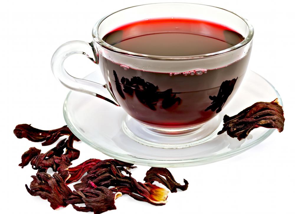 Hibiscus leaves can be made into tea.