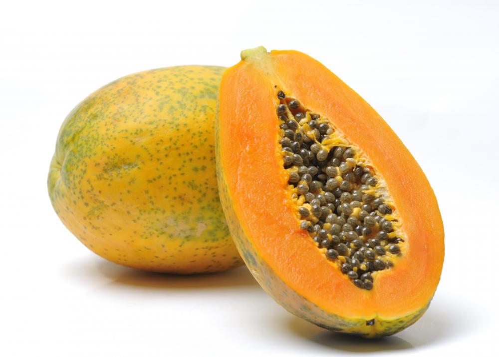 A papaya.