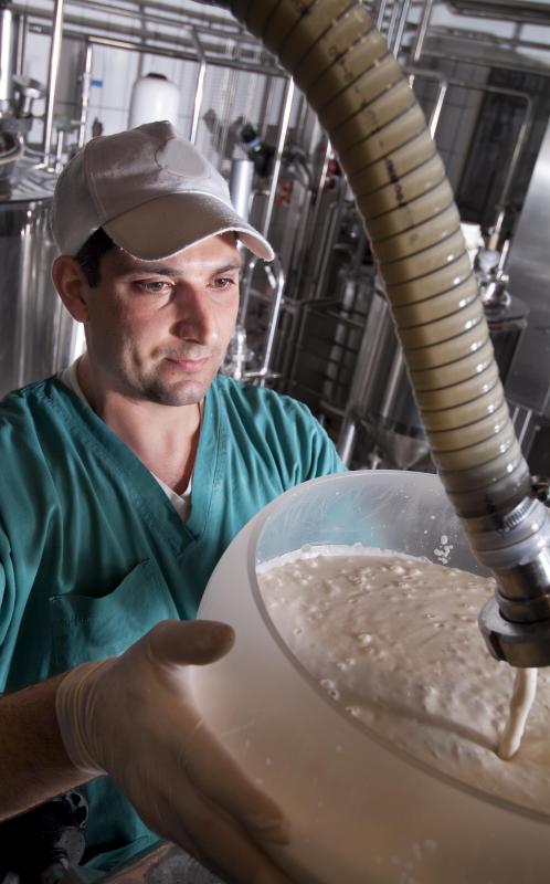 A man making yogurt.