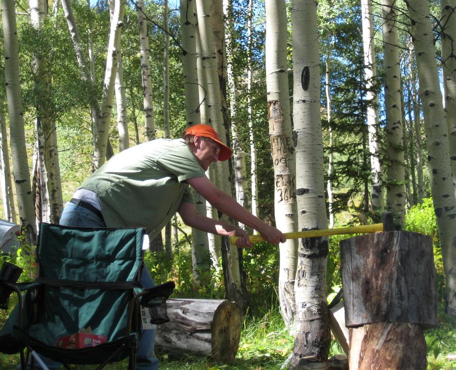 Axes are often made of tool steel.