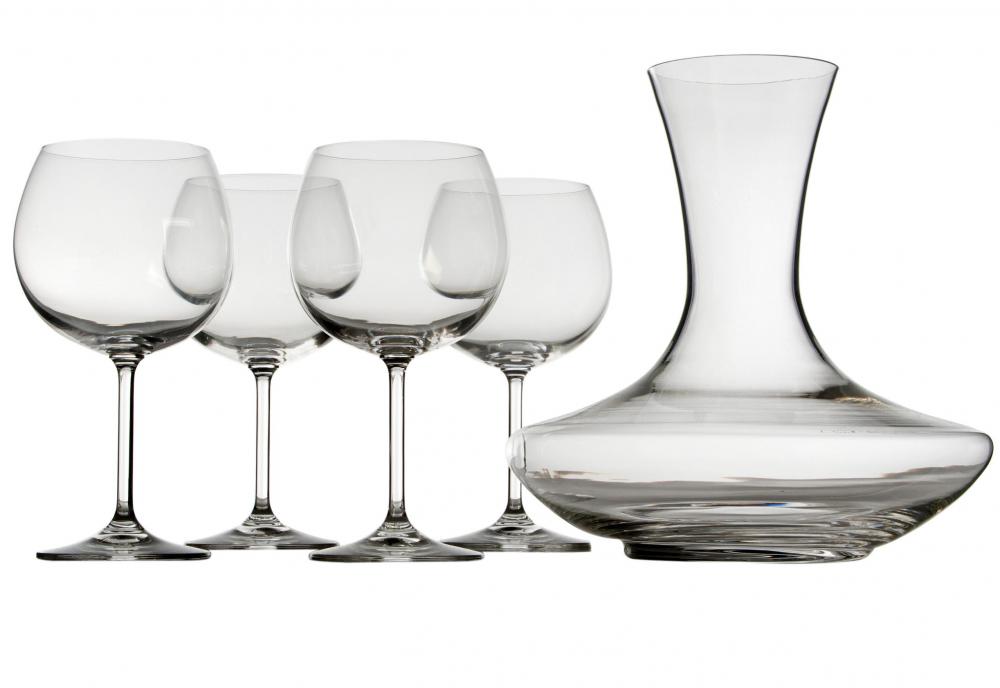 Wine is often poured into a decanter to allow the sediment to settle to the bottom.