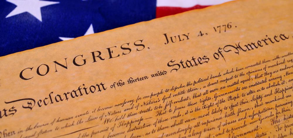 In the original draft of the Declaration of Independence, Jefferson used the British spelling of honor, which is "honour".