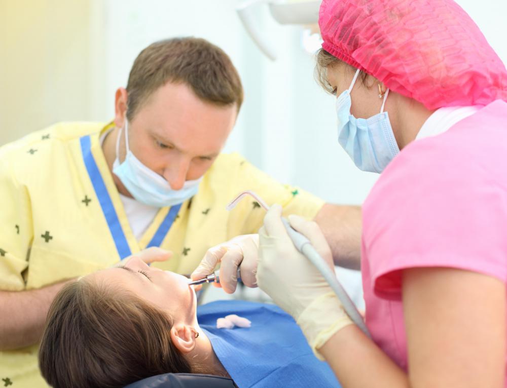 Guided bone regeneration is used in dentistry to rebuild part of the bone in the jaw.