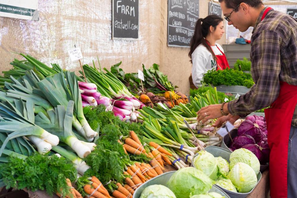 About 20,000 people attend the Des Moines Farmers’ Market every Saturday.