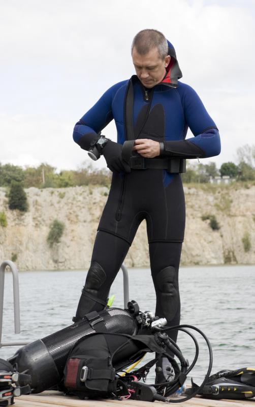 Divers use prismatic compasses to navigate while underwater.