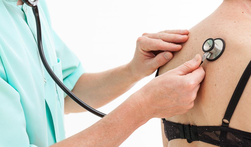 Lung scarring may cause breathing difficulties.