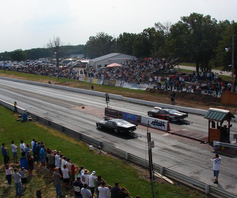 In drag races, two cars are pitted against one another and have a very short length of track to cover to see which has the superior acceleration ability.