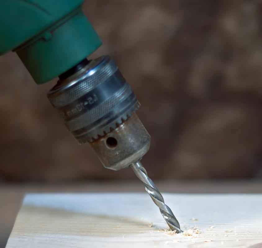 Drill bits can be made of steel, carbon steel and tungsten carbide.
