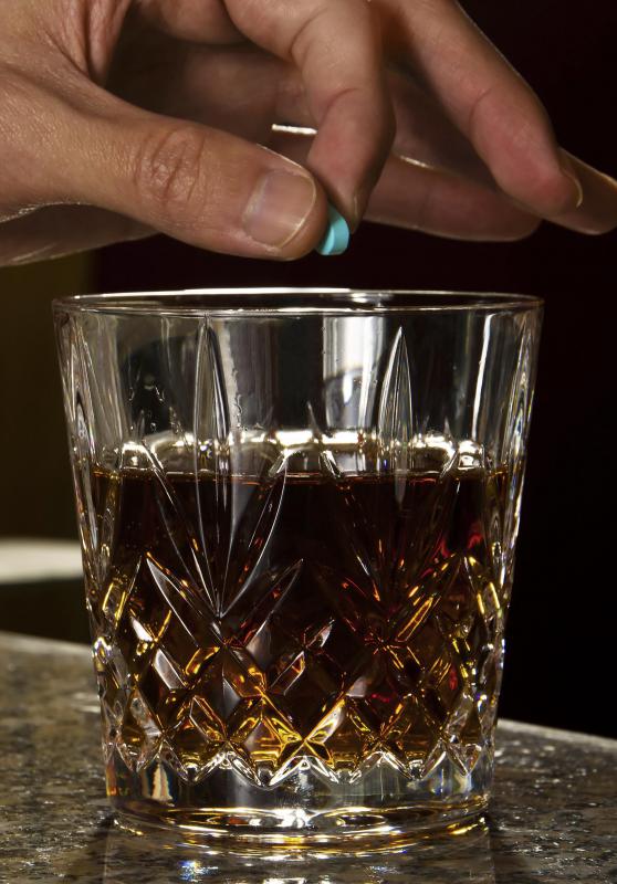 It is illegal to place a substance into someone's drink with the intention of causing harm.