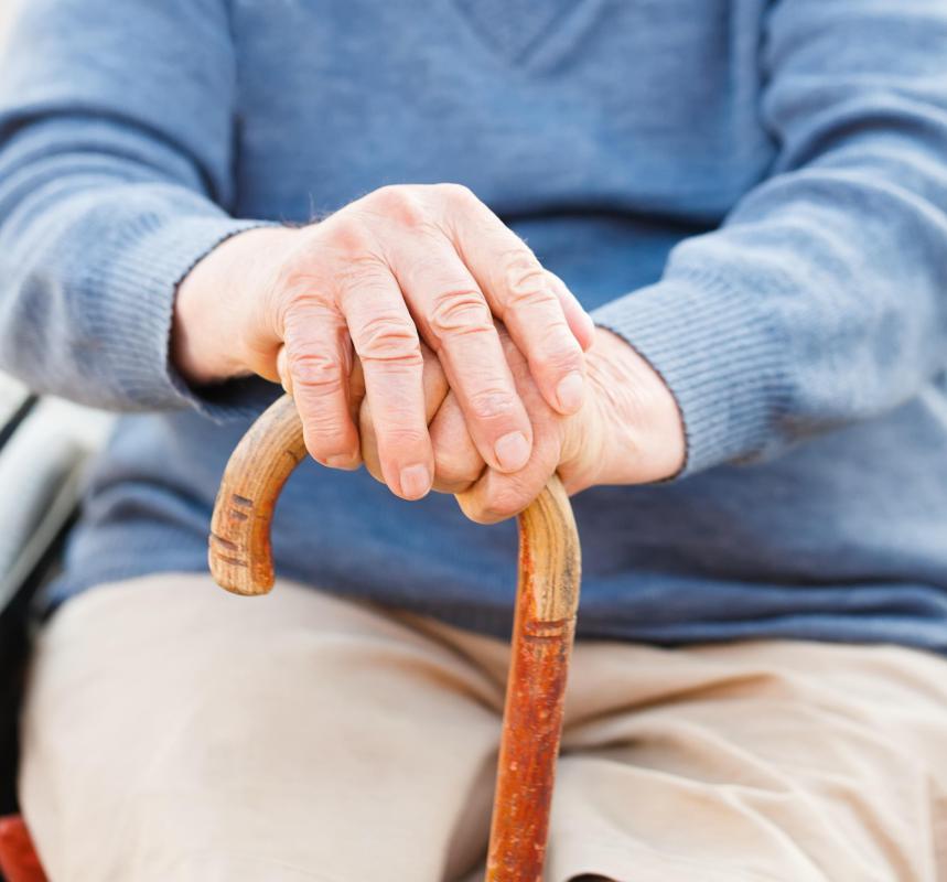 Walking sticks may serve as canes for the injured.