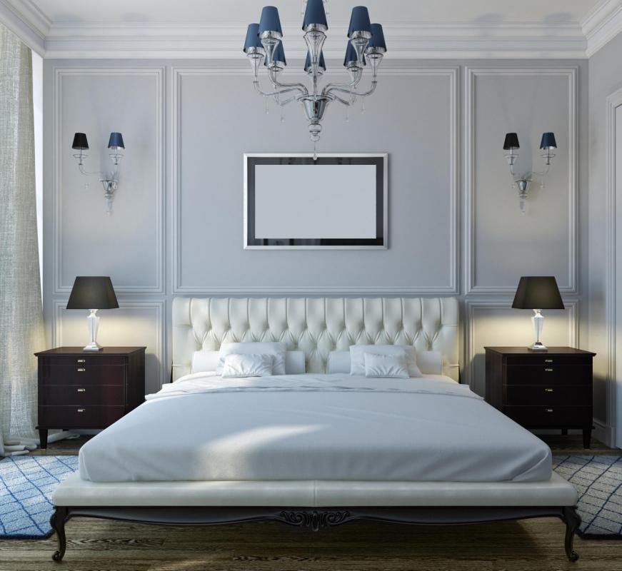 A headboard can be both functional and decorative, keeping pillows in place and complementing the design of the bed and other furniture.