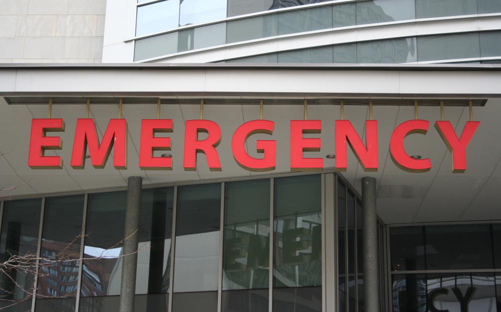 Emergency rooms will treat patients with the most pressing injuries and illnesses first.