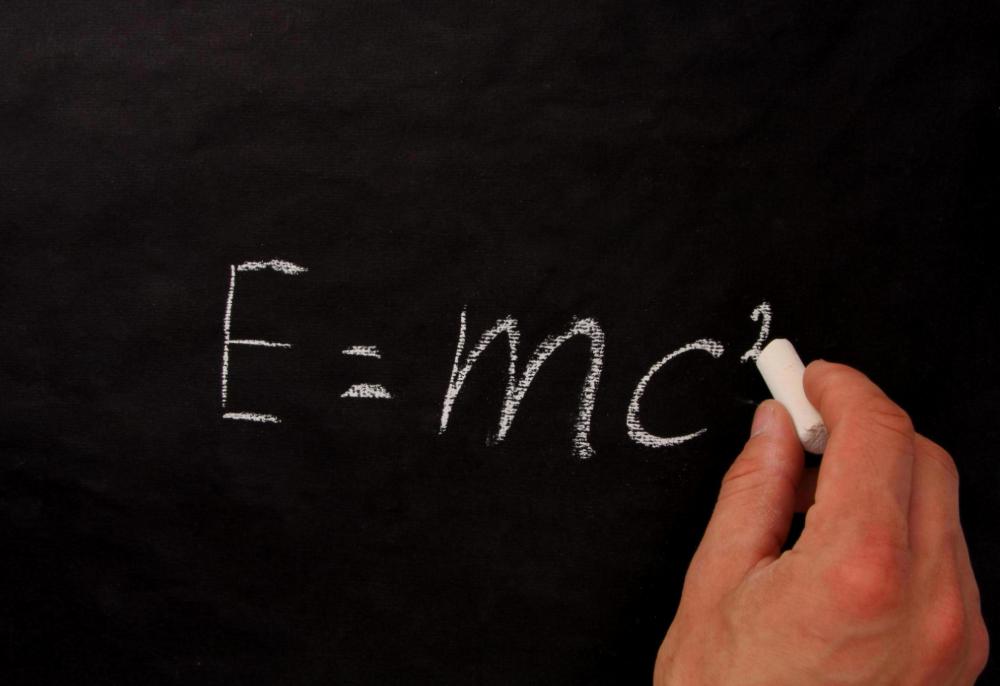 Part of Einstein's theory of relativity.