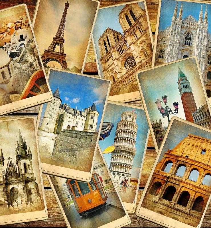Taking in the famous sights of Europe is part of the tourism industry.