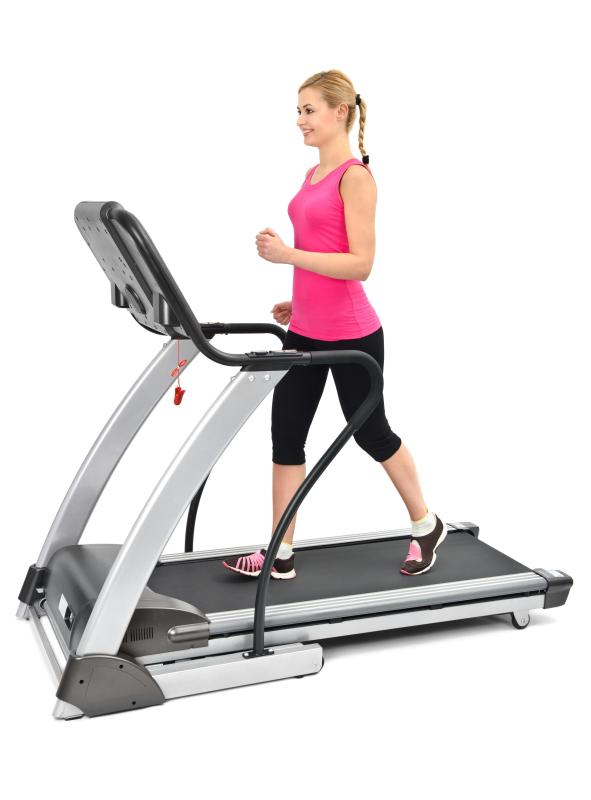 Electric treadmills rely on an electric-motor powered belt.