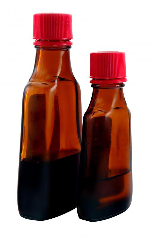 A water trap can be made with household ingredients like vanilla extract.