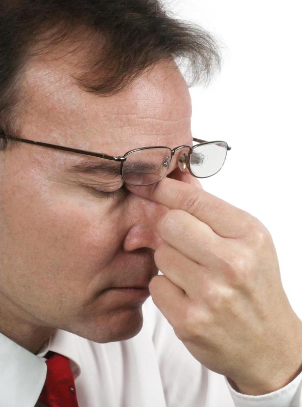 Eye strain may cause blurry eyesight.