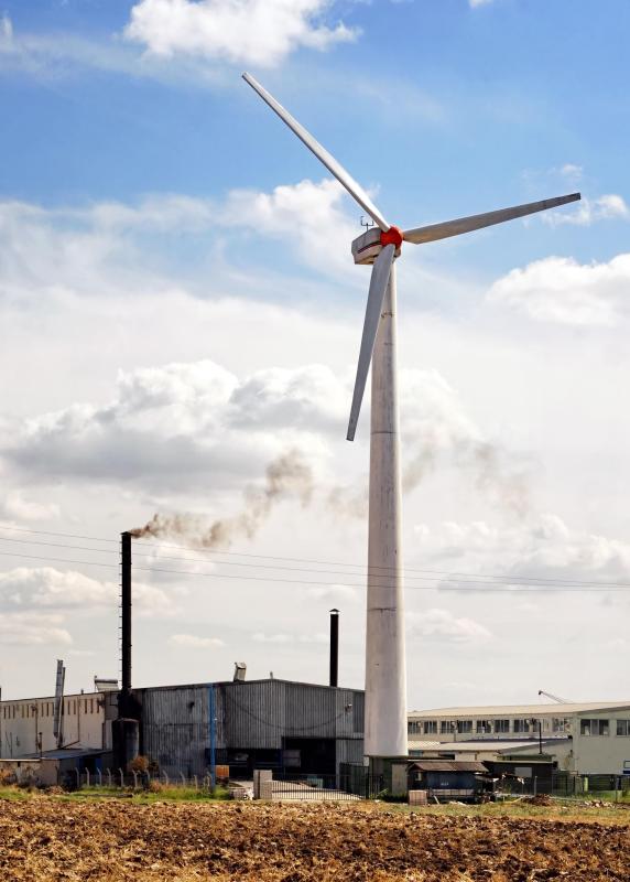 A sustainable city may rely largely on energy sources other than fossil fuels -- such as wind power.