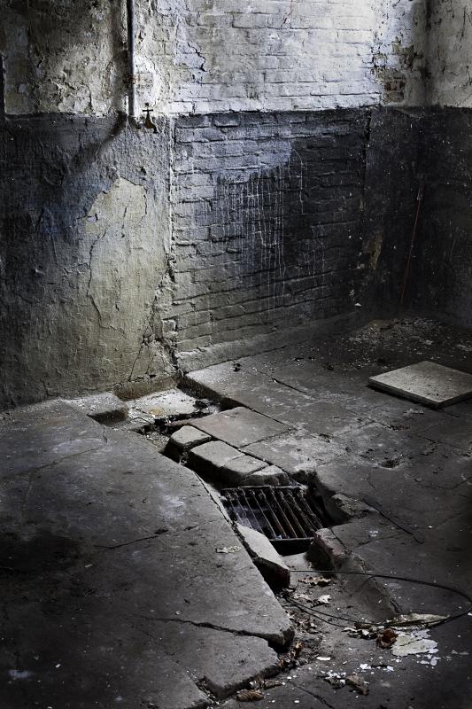 Failed basement sump pit.