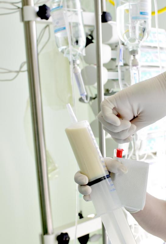 Feeding a patient through an IV line may be referred to as hyperalimentation.