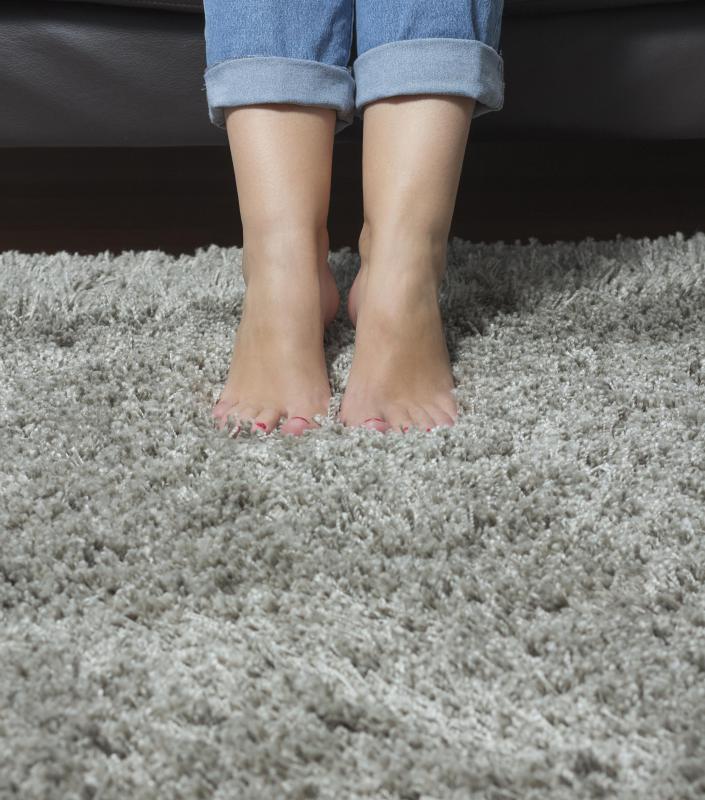 Some carpet fibers are denser than others.