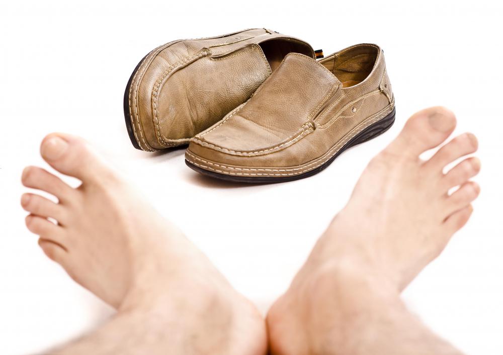 Loafers are casual shoes worn by men.