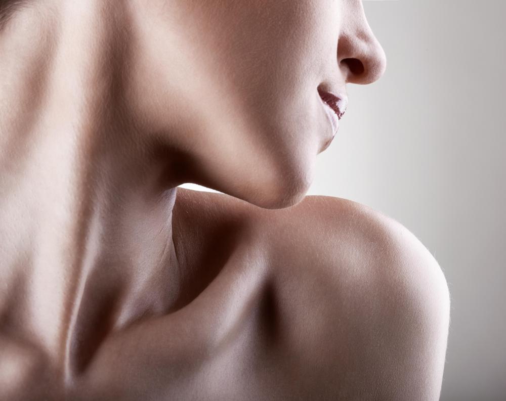 Body shimmer gives skin a radiant appearance.