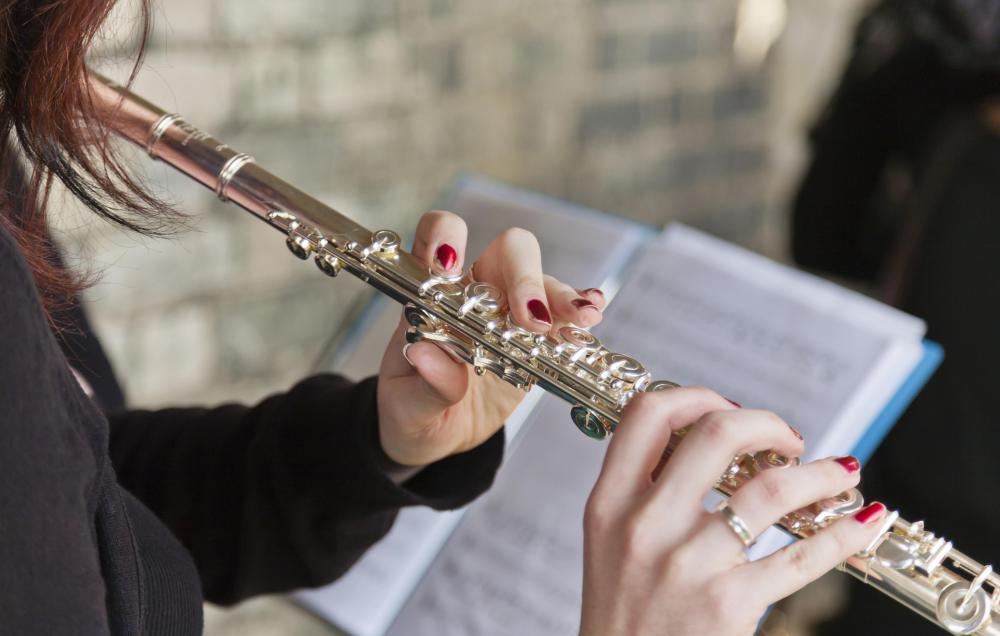Flutes are smaller and more lightweight than oboes and other woodwind instruments.