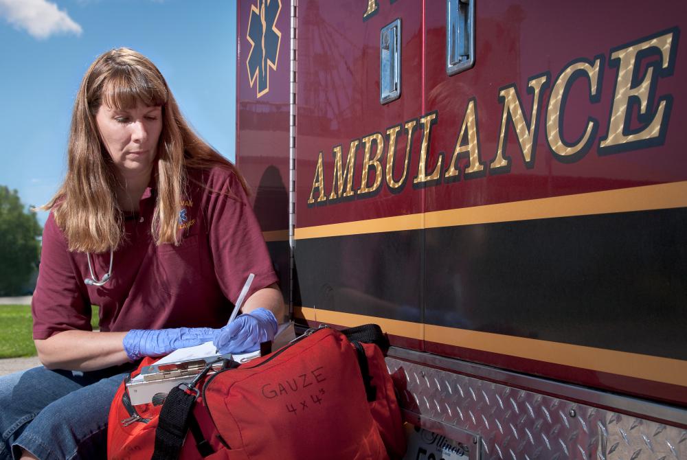Paramedics may analyze the results of a 12-lead electrocardiogram.