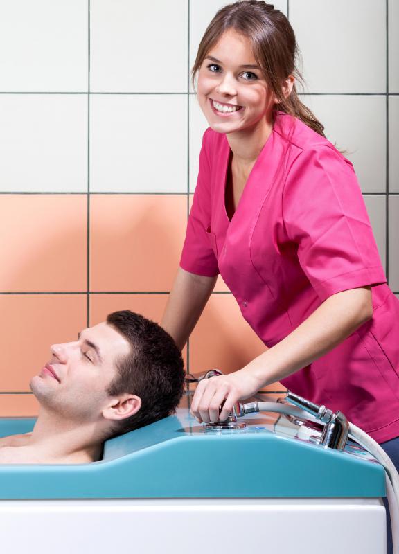Hydrotherapy tubs can help increase blood flow and relaxation in tense or painful areas.